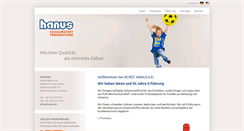Desktop Screenshot of hanus.de